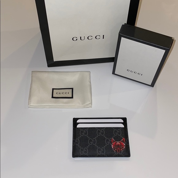Gucci Other - 100% Authentic Gucci card case with wolf head